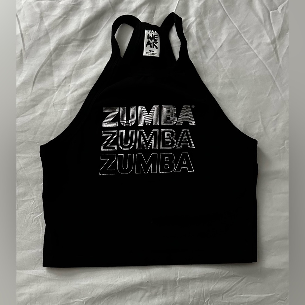 Zumba High Neck Crop Cami Tank | S